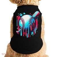 Baseball Homeplate Drip Ice Cream Sprinkles Dripping Candy Doggie Tank thumb 0