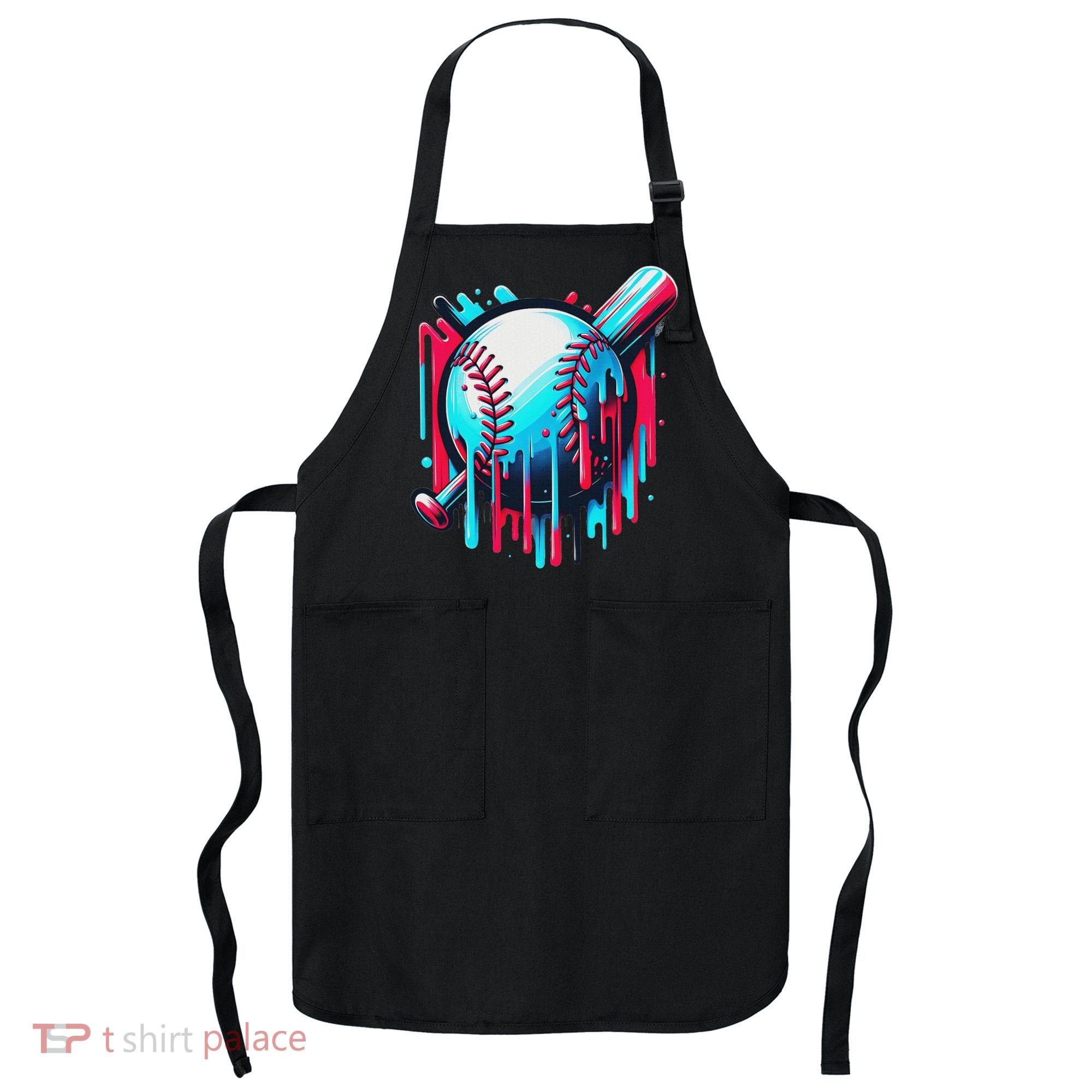 Baseball Homeplate Drip Ice Cream Sprinkles Dripping Candy Apron