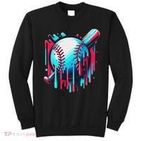 Baseball Homeplate Drip Ice Cream Sprinkles Dripping Candy Sweatshirt thumb 0