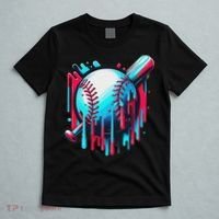 Baseball Homeplate Drip Ice Cream Sprinkles Dripping Candy T-Shirt thumb 5
