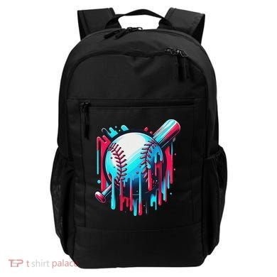 Baseball Homeplate Drip Ice Cream Sprinkles Dripping Candy Backpack