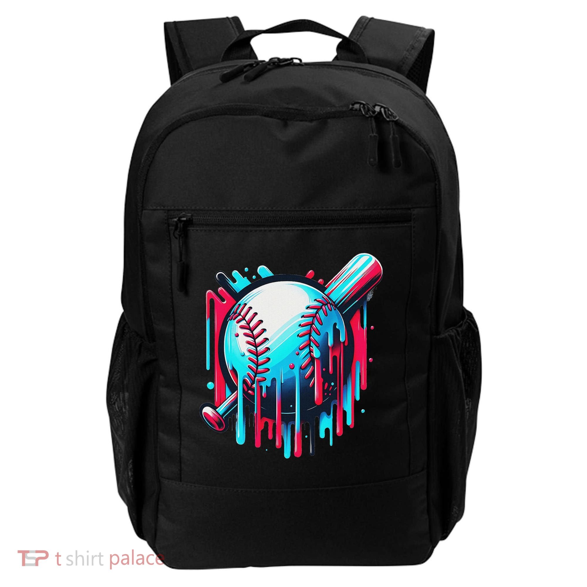Baseball Homeplate Drip Ice Cream Sprinkles Dripping Candy Backpack