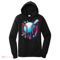 Baseball Homeplate Drip Ice Cream Sprinkles Dripping Candy Women's Hoodie thumb 0