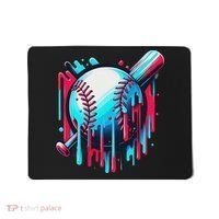 Baseball Homeplate Drip Ice Cream Sprinkles Dripping Candy Mousepad thumb 0