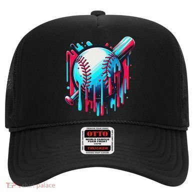 Baseball Homeplate Drip Ice Cream Sprinkles Dripping Candy Hat