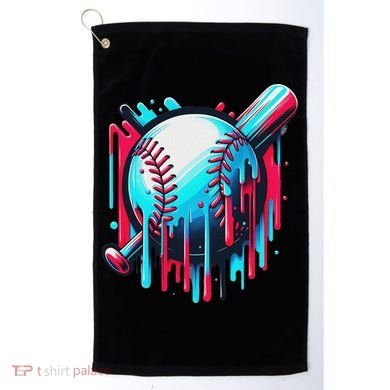 Baseball Homeplate Drip Ice Cream Sprinkles Dripping Candy Golf Towel