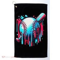 Baseball Homeplate Drip Ice Cream Sprinkles Dripping Candy Golf Towel thumb 0