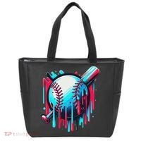 Baseball Homeplate Drip Ice Cream Sprinkles Dripping Candy Tote Bag thumb 0