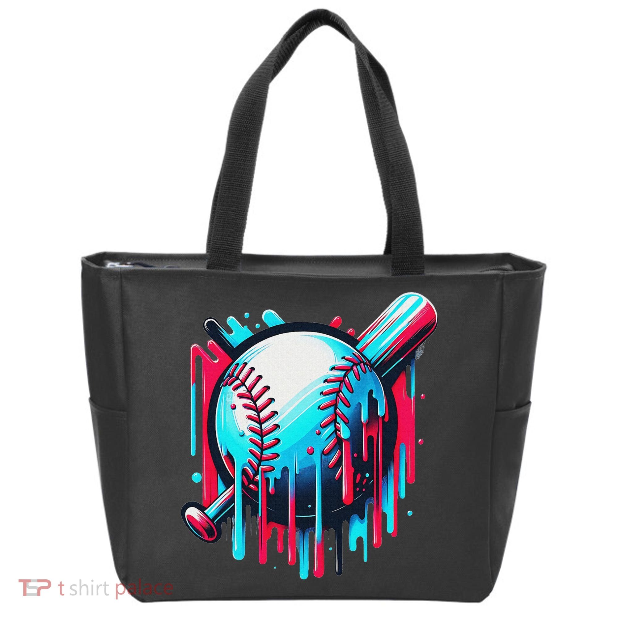 Baseball Homeplate Drip Ice Cream Sprinkles Dripping Candy Tote Bag