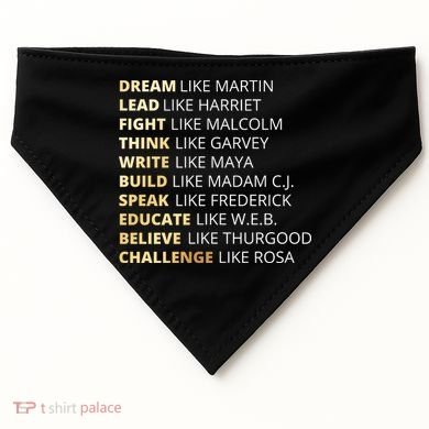 Black History Dream Like Martin USA-Made Doggie Bandana