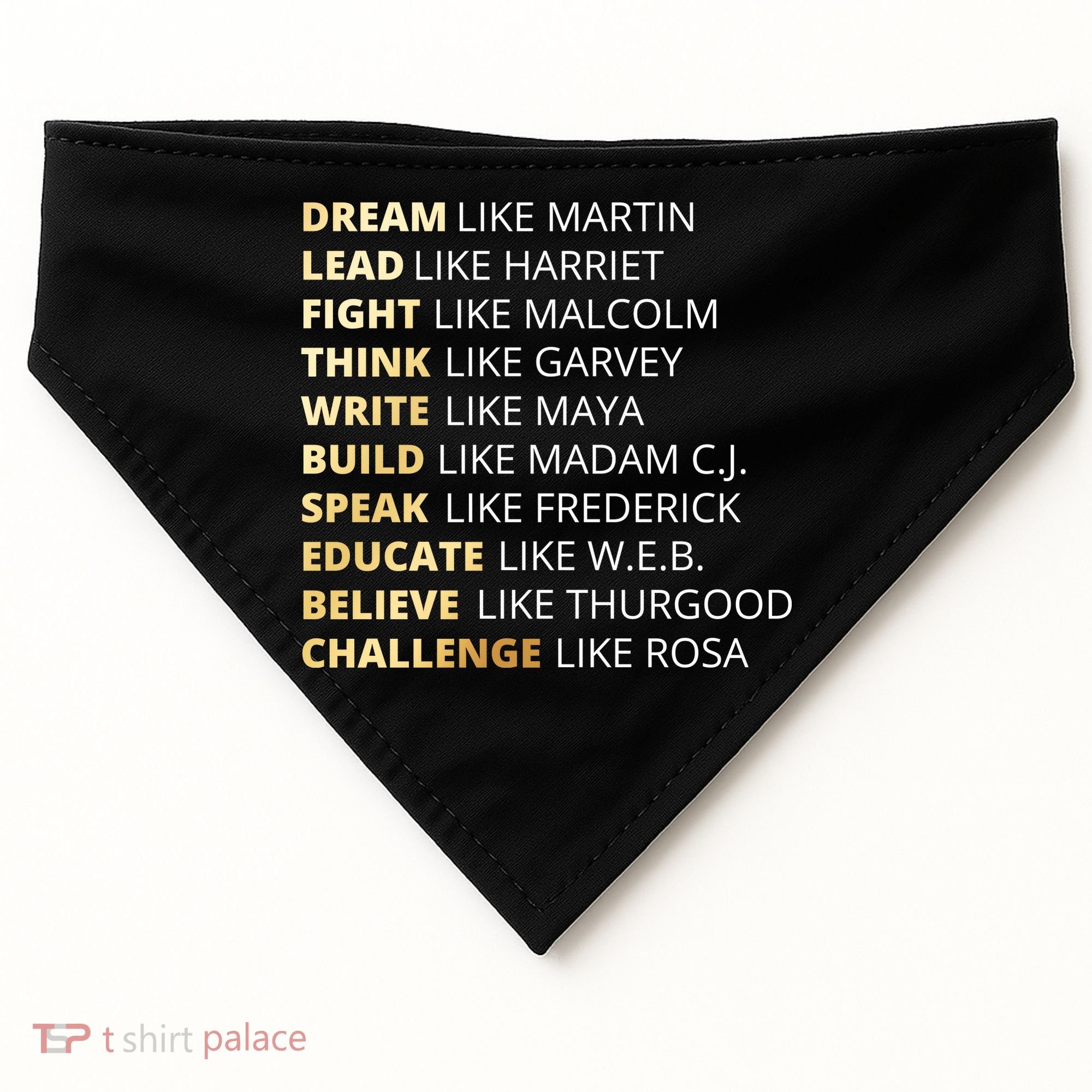 Black History Dream Like Martin USA-Made Doggie Bandana