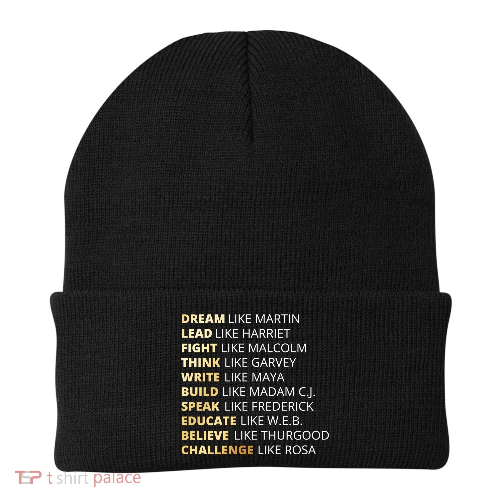 Black History Dream Like Martin Beanie
