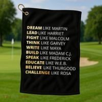 Black History Dream Like Martin Golf Towel thumb 1