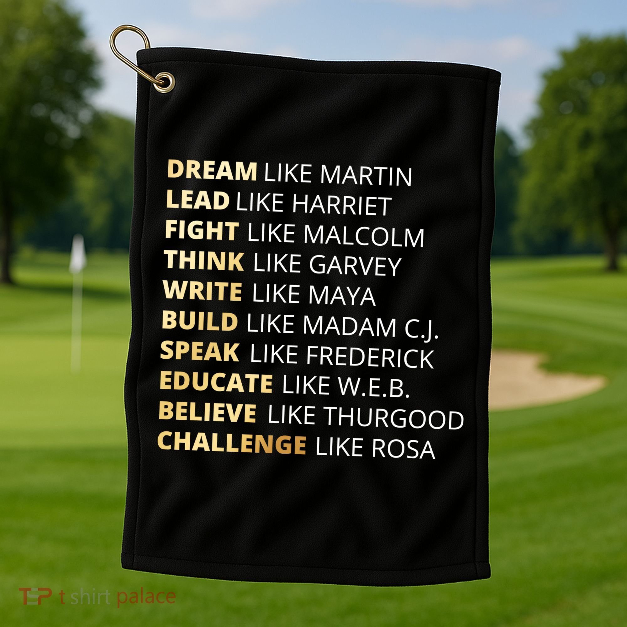 Black History Dream Like Martin Golf Towel