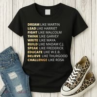 Black History Dream Like Martin Women's T-Shirt thumb 3