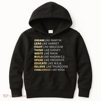 Black History Dream Like Martin Kids Hoodie thumb 0