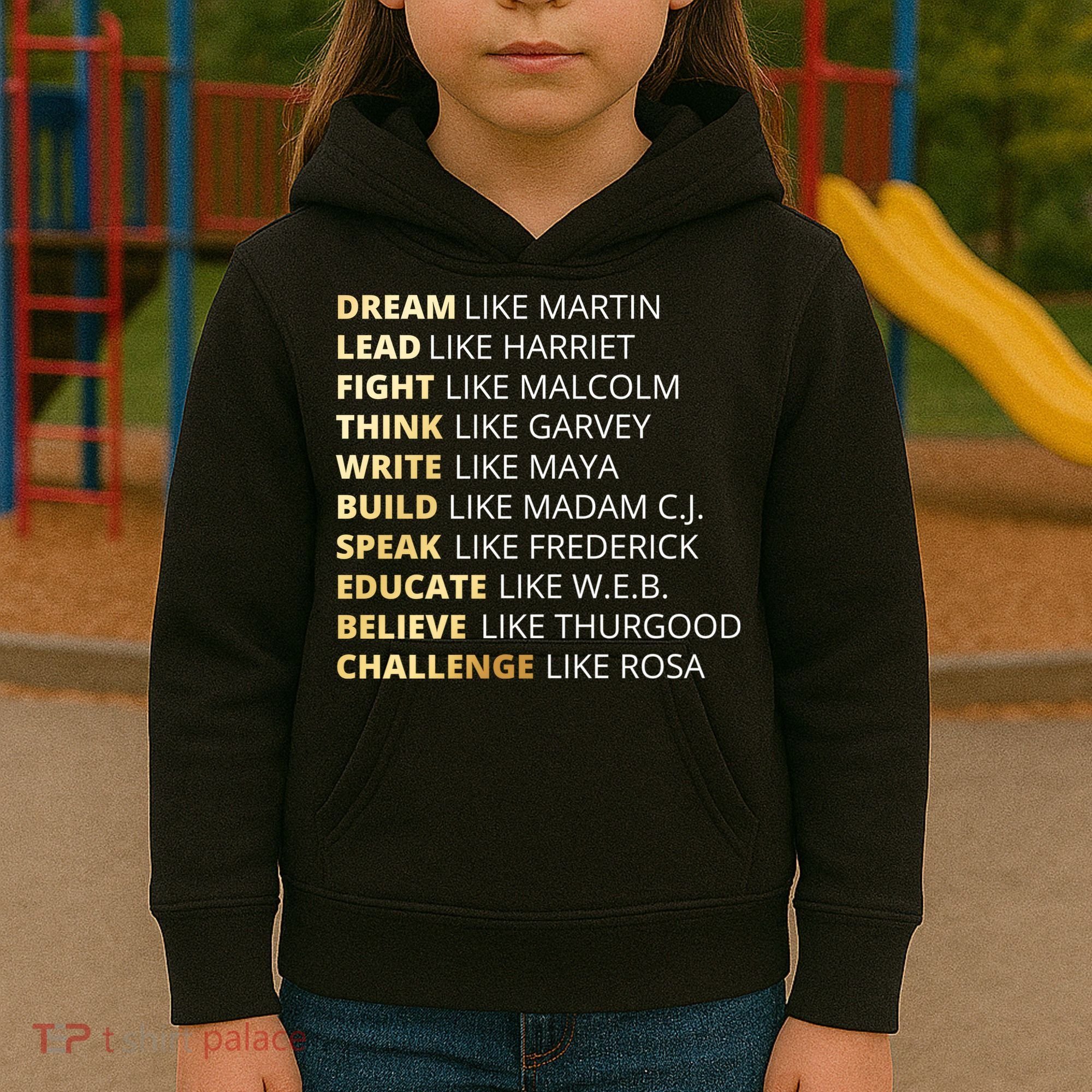 Black History Dream Like Martin Kids Hoodie