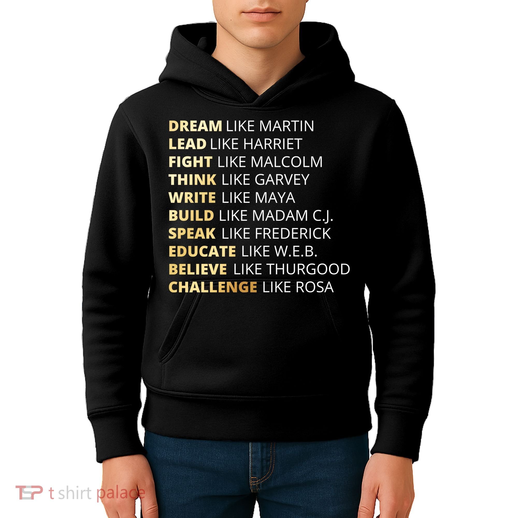 Black History Dream Like Martin Kids Hoodie