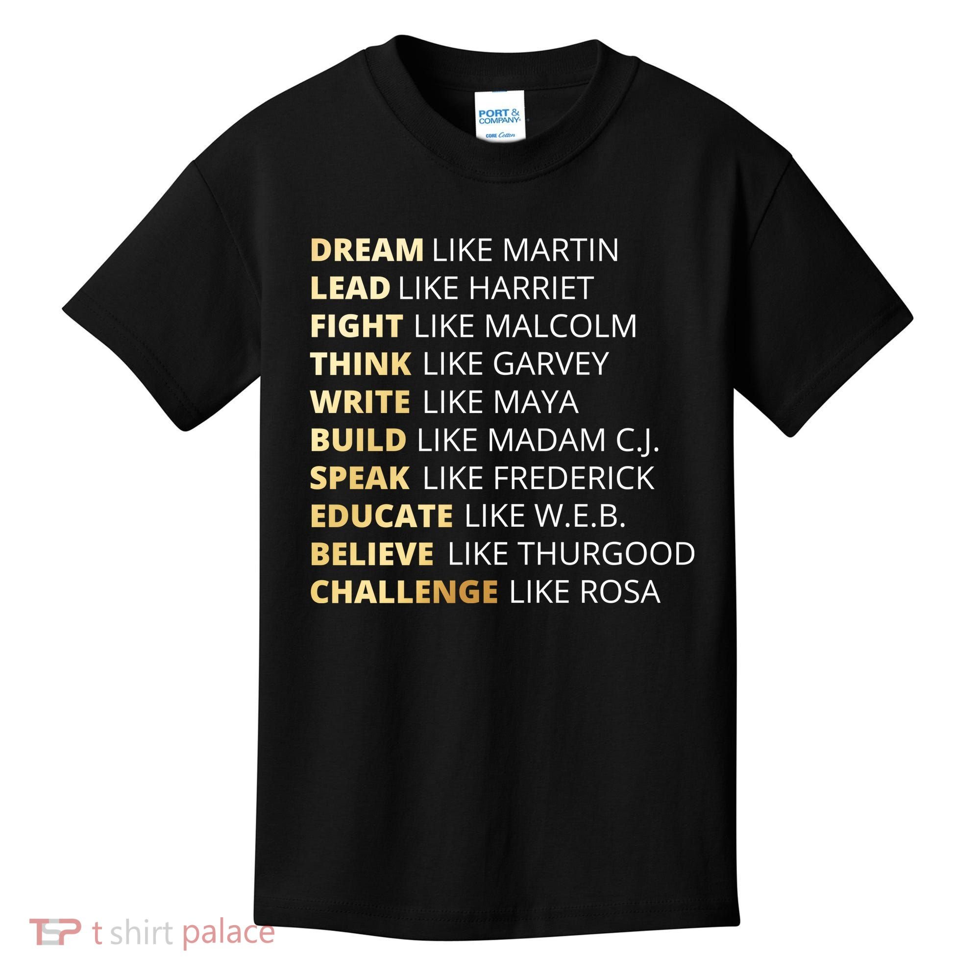 Black History Dream Like Martin Kids T-Shirt