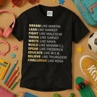 Black History Dream Like Martin Kids T-Shirt thumb 3