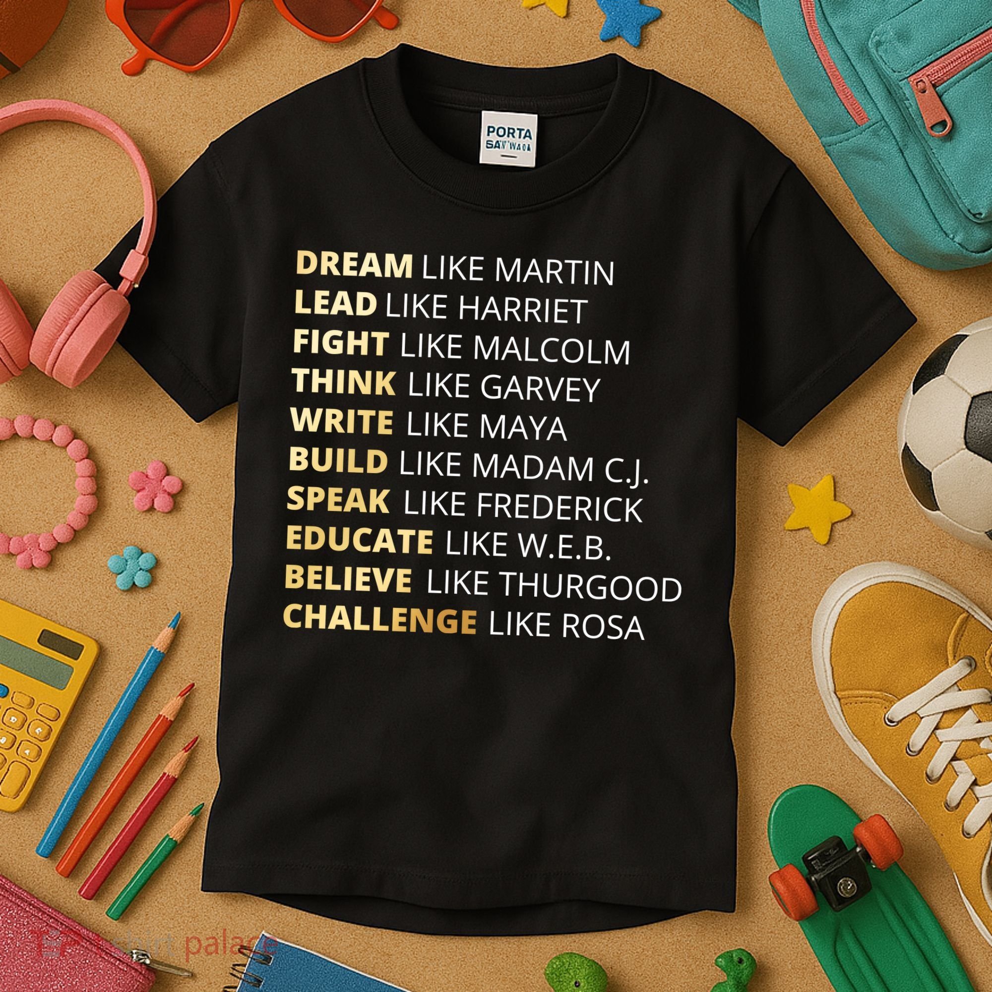 Black History Dream Like Martin Kids T-Shirt