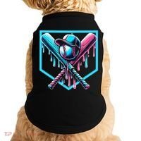 Baseball Home Drip  Baseball Bat Gift Doggie Tank thumb 0