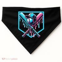 Baseball Home Drip  Baseball Bat Gift USA-Made Doggie Bandana thumb 0