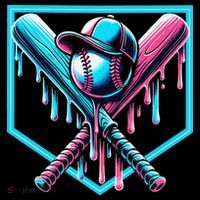 Baseball Home Drip  Baseball Bat Gift Long Sleeve Shirt thumb 2