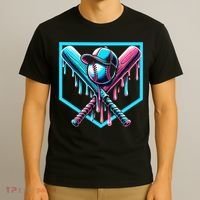 Baseball Home Drip  Baseball Bat Gift T-Shirt thumb 3