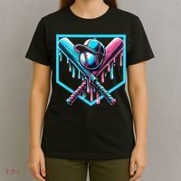 Baseball Home Drip  Baseball Bat Gift T-Shirt thumb 4