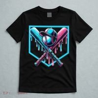 Baseball Home Drip  Baseball Bat Gift T-Shirt thumb 5