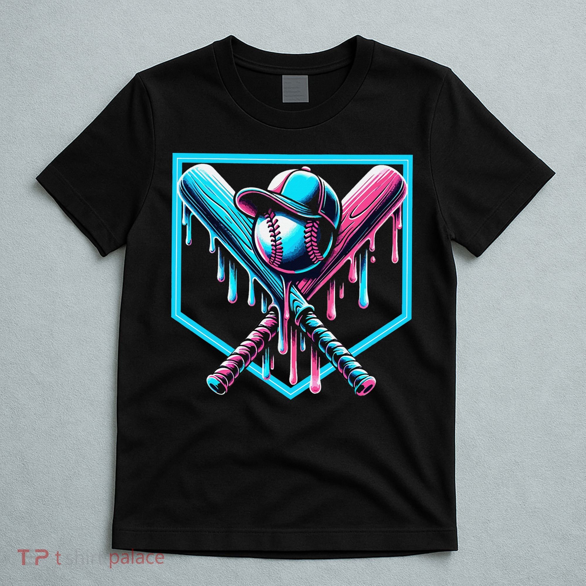 Baseball Home Drip  Baseball Bat Gift T-Shirt