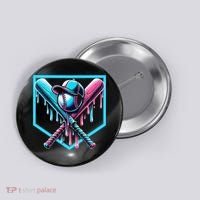 Baseball Home Drip  Baseball Bat Gift Button thumb 0
