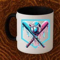 Baseball Home Drip  Baseball Bat Gift Coffee Mug thumb 2