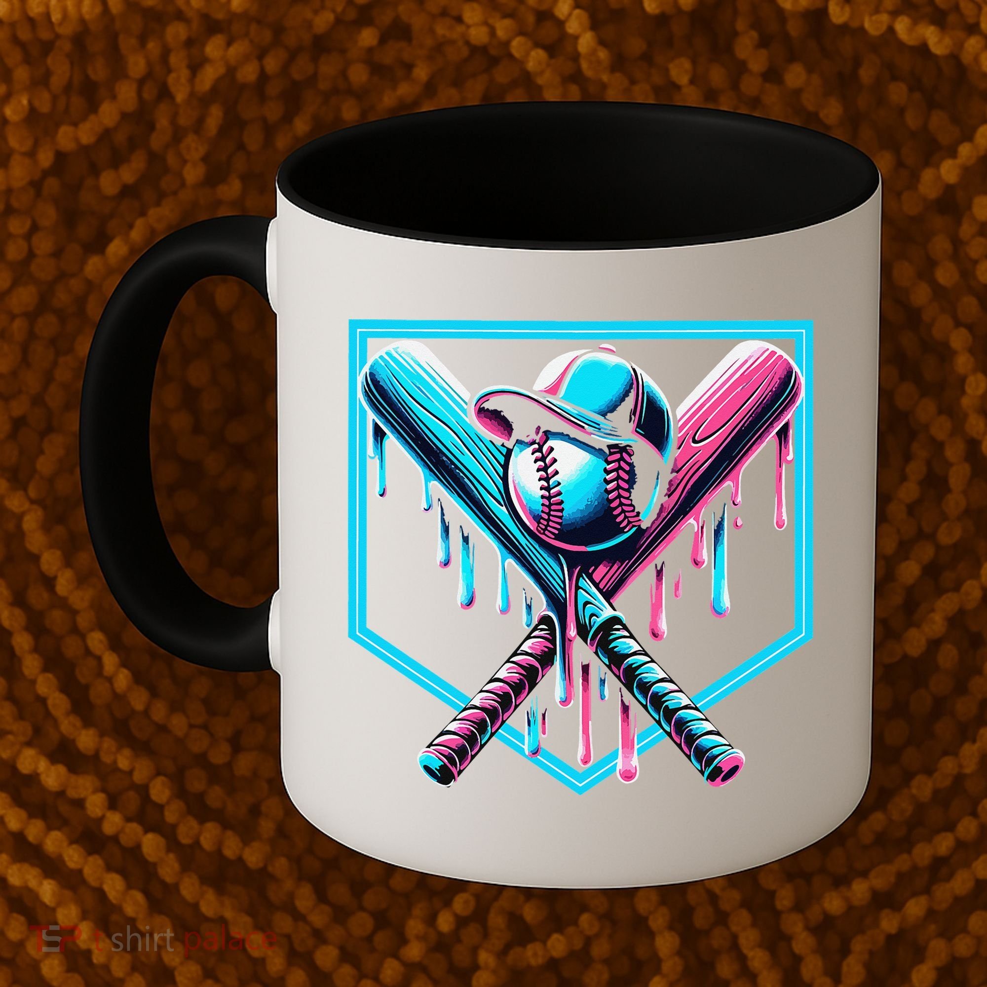 Baseball Home Drip  Baseball Bat Gift Coffee Mug