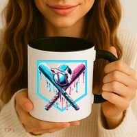 Baseball Home Drip  Baseball Bat Gift Coffee Mug thumb 3