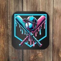 Baseball Home Drip  Baseball Bat Gift Coaster thumb 0
