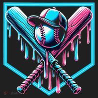 Baseball Home Drip  Baseball Bat Gift Tumbler thumb 3