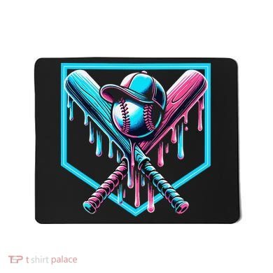 Baseball Home Drip  Baseball Bat Gift Mousepad