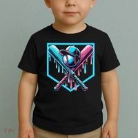 Baseball Home Drip  Baseball Bat Gift Toddler T-Shirt thumb 2