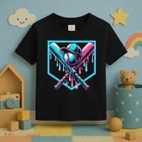 Baseball Home Drip  Baseball Bat Gift Toddler T-Shirt thumb 3