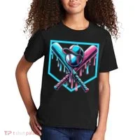 Baseball Home Drip  Baseball Bat Gift Kids T-Shirt thumb 2