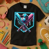 Baseball Home Drip  Baseball Bat Gift Kids T-Shirt thumb 3