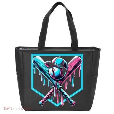 Baseball Home Drip  Baseball Bat Gift Tote Bag