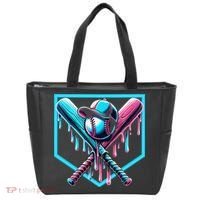 Baseball Home Drip  Baseball Bat Gift Tote Bag thumb 0