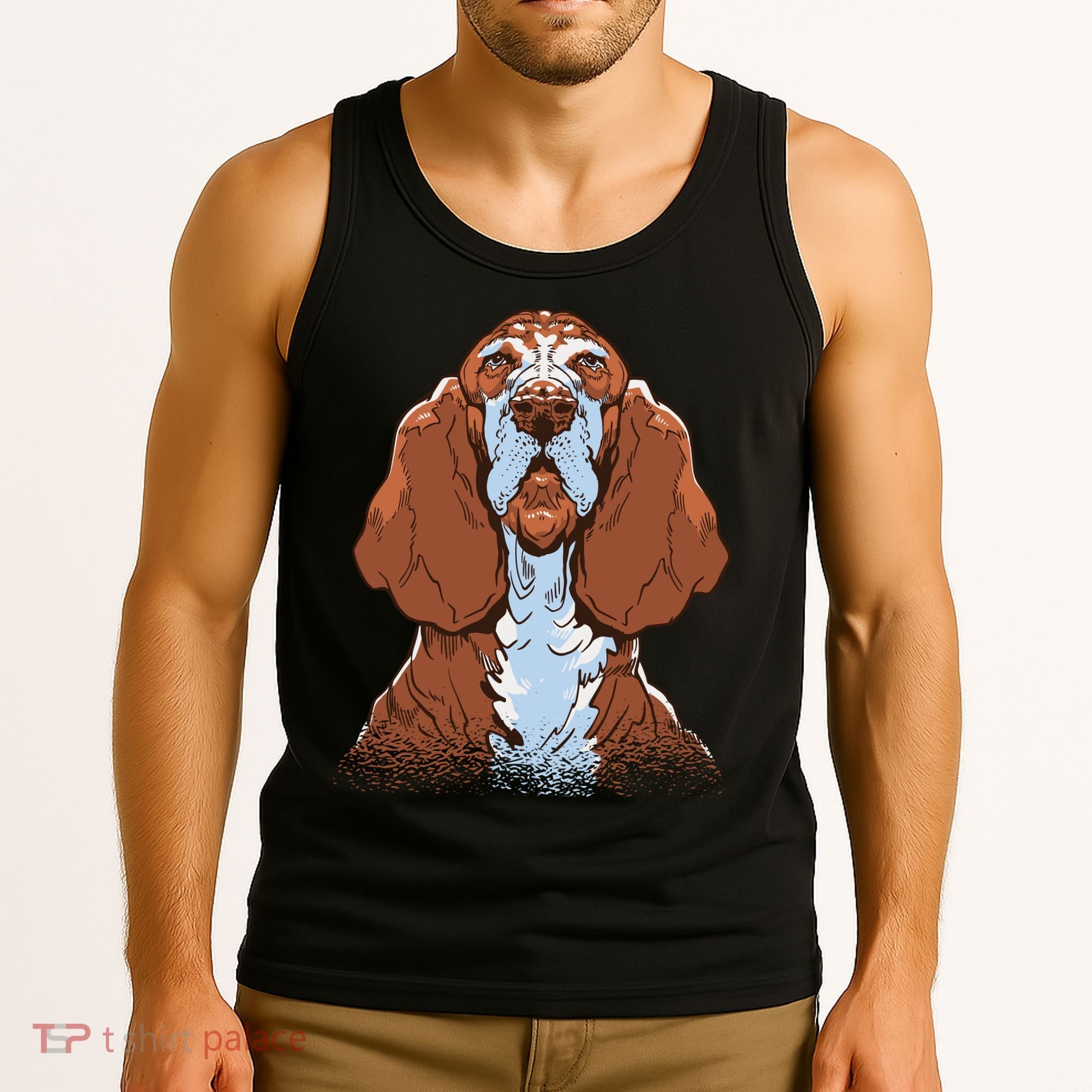 Basset Hound Dog Tank Top