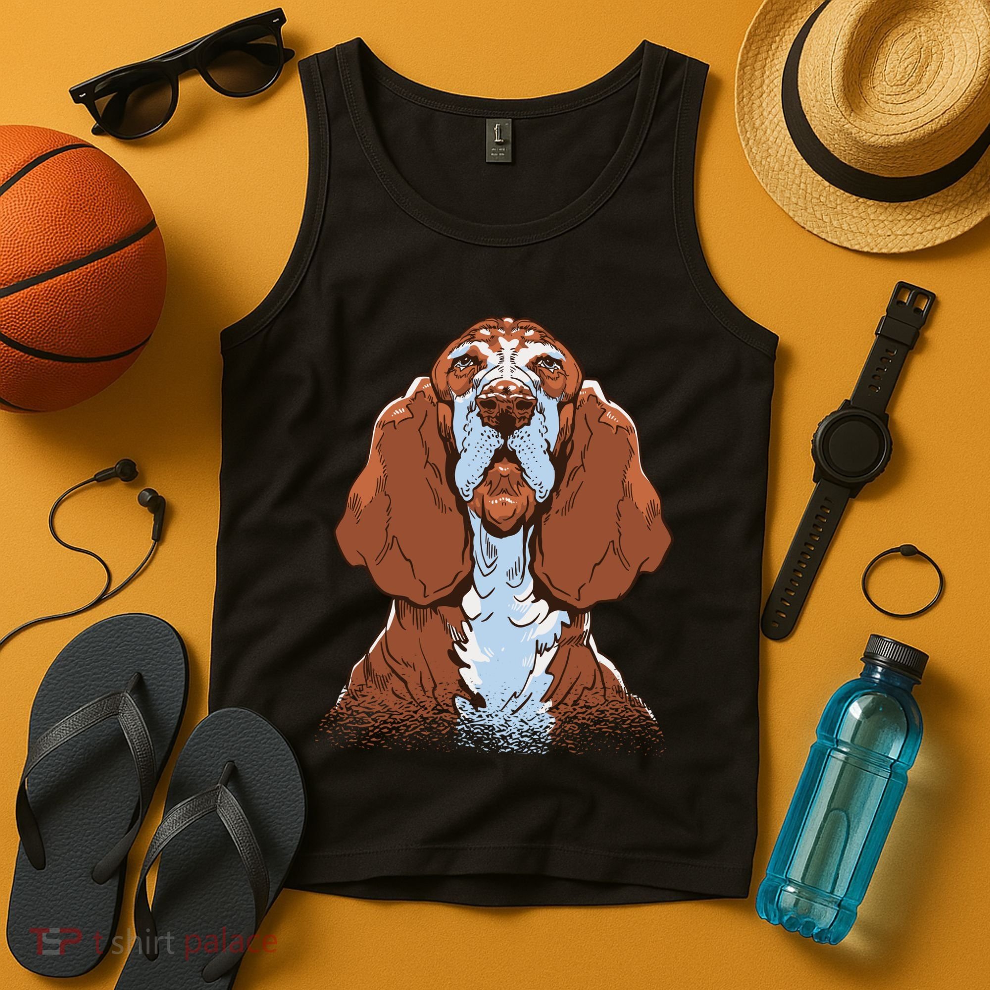 Basset Hound Dog Tank Top