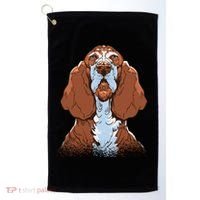 Basset Hound Dog Golf Towel thumb 0