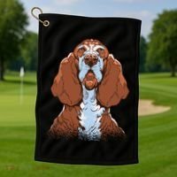 Basset Hound Dog Golf Towel thumb 1