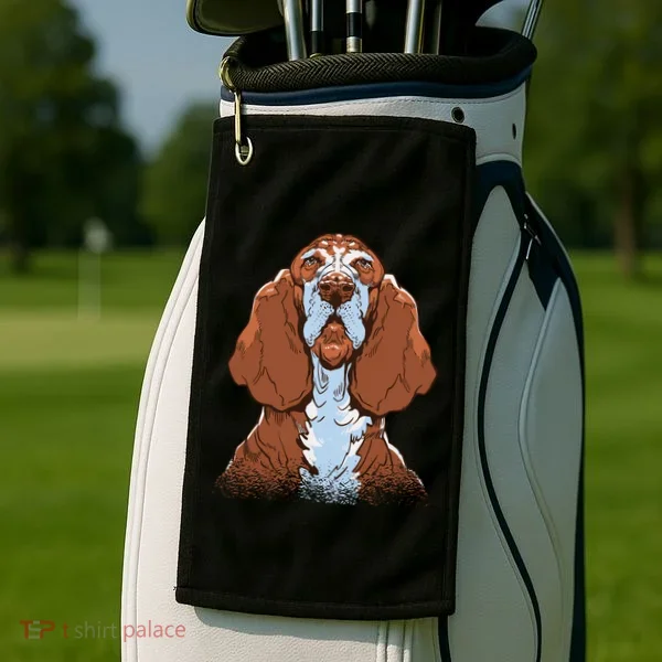 Basset Hound Dog Golf Towel